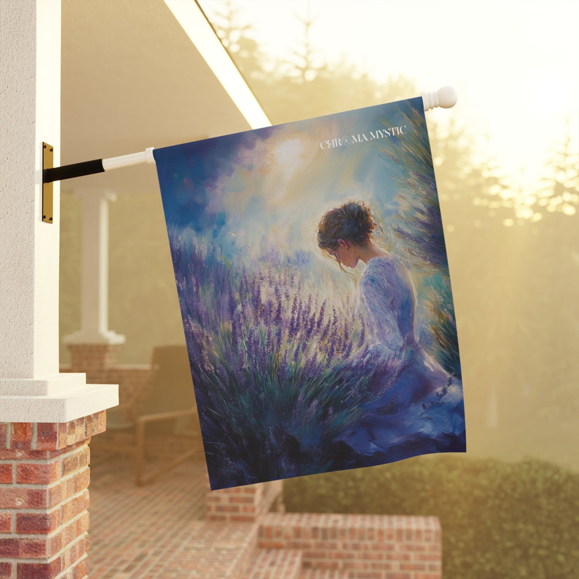 Lavender Sanctuary House Flag