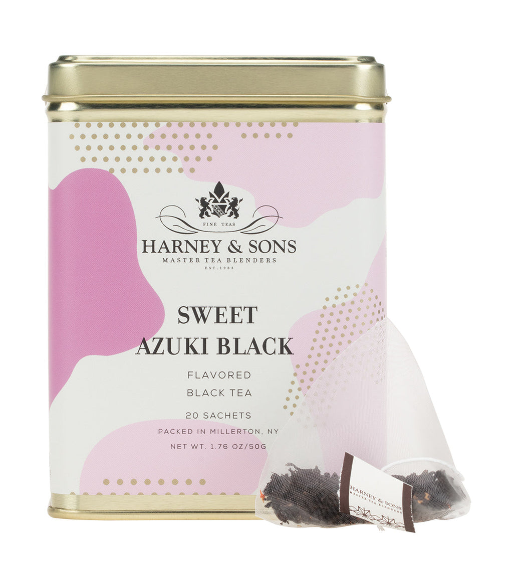 Sweet Azuki Black Tea, Tin of 20 Sachets