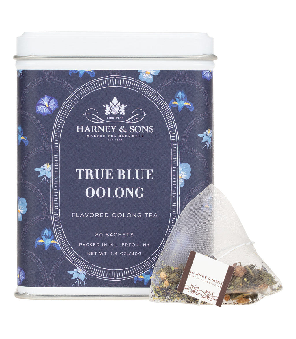 True Blue Oolong Tea, Tin of 20 Sachets