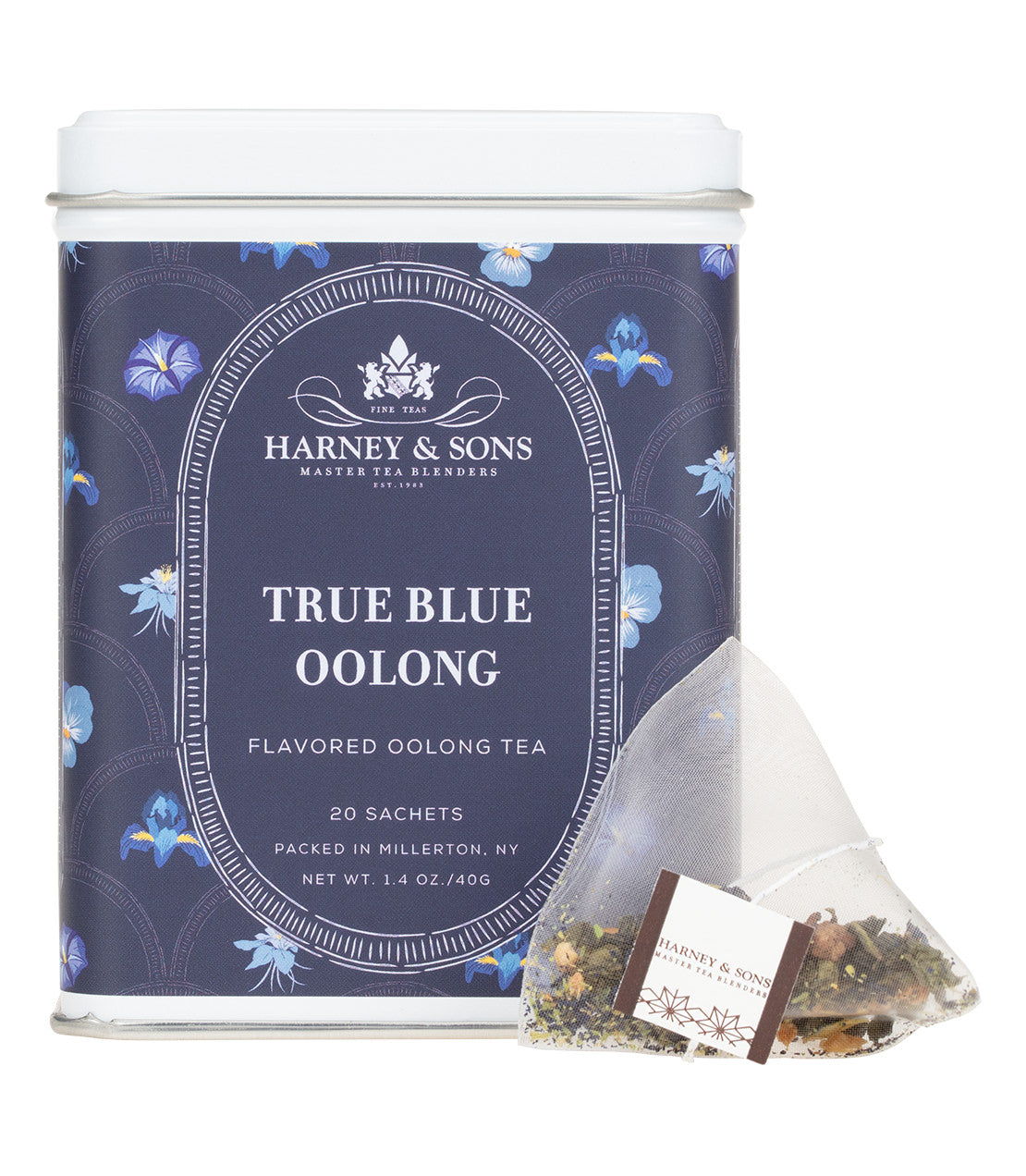 True Blue Oolong Tea, Tin of 20 Sachets