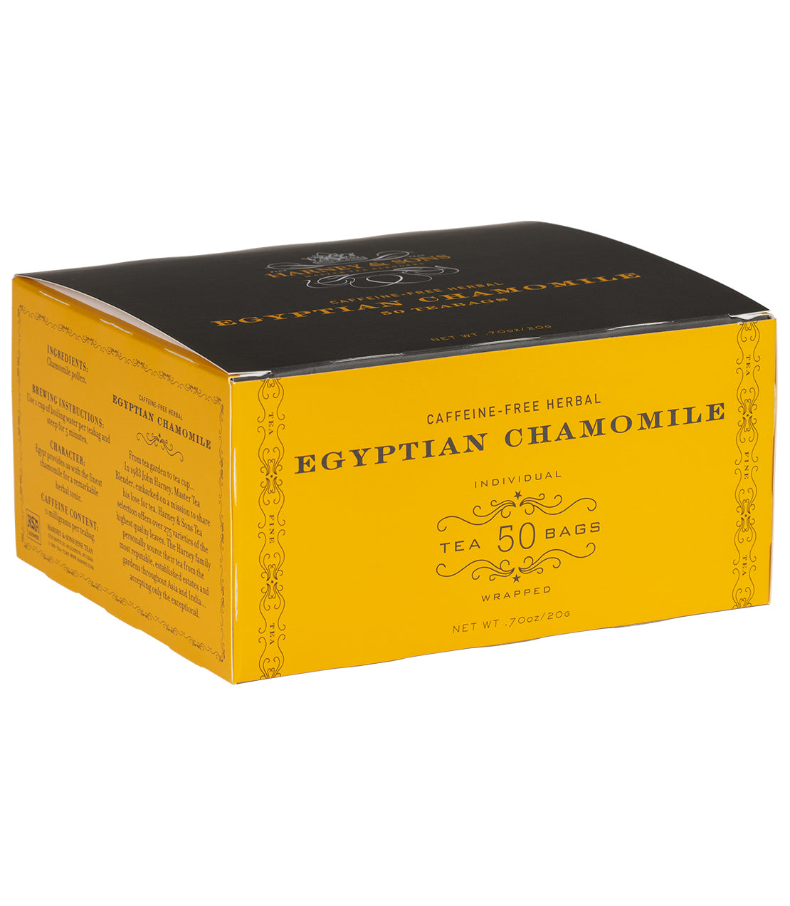 Egyptian Chamomile Tea, Box of 50 Mummy-Free Wrapped Teabags