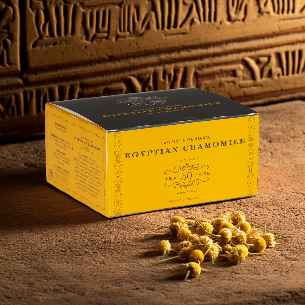 Egyptian Chamomile Tea, Box of 50 Mummy-Free Wrapped Teabags