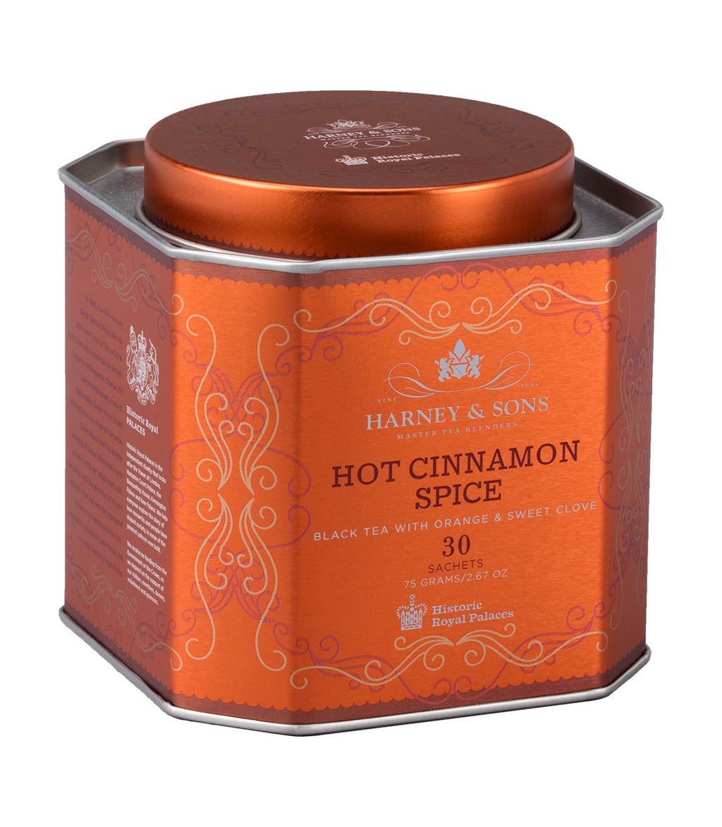 Hot Cinnamon Spice Tea, HRP Tin of 30 Sachets